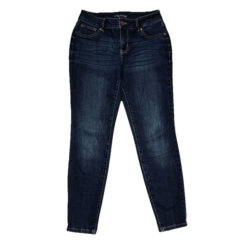 Maurices Jegging Jeans Womens M Dark Blue Mid Rise Stretch Measures 28 x 28